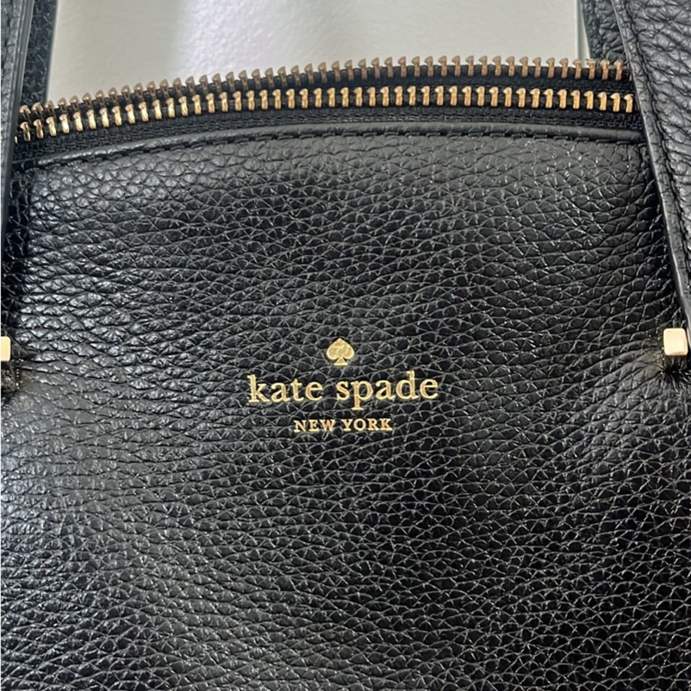 Kate Spade Black Leather Tote Bag